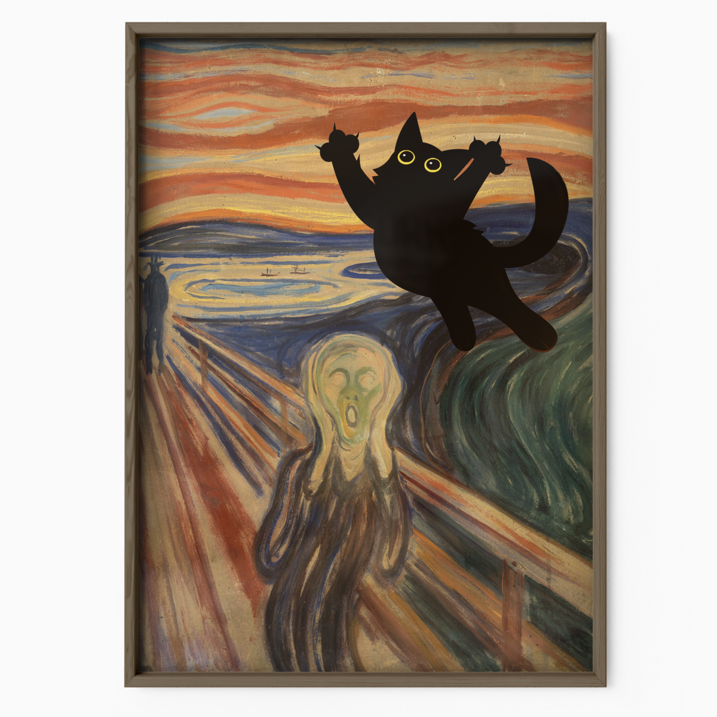 Cat Jump X Van Gogh The Scream