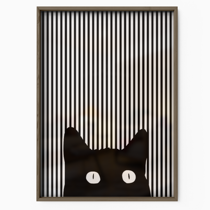 Cat Line B W 1 2