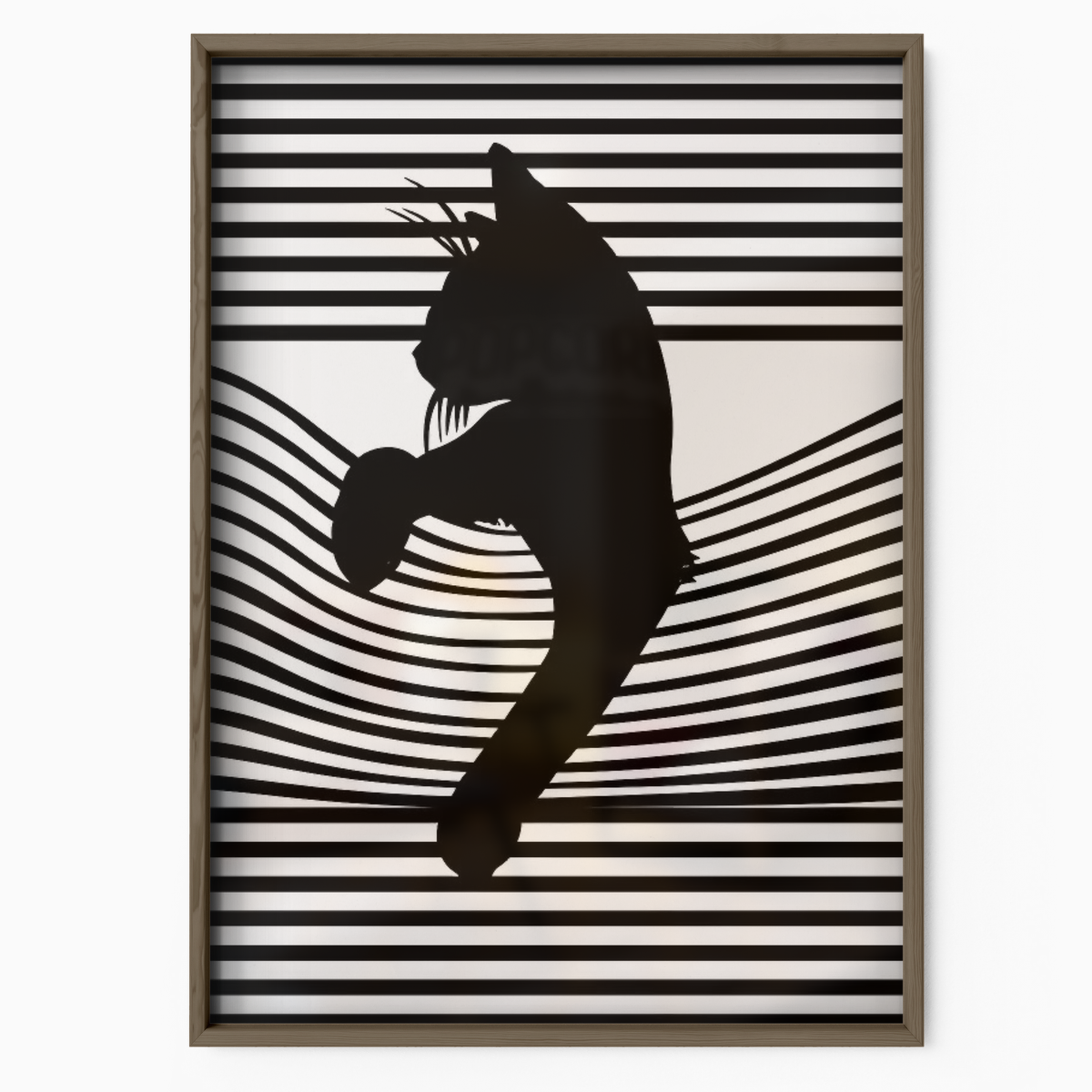 Cat Line B W 2 2