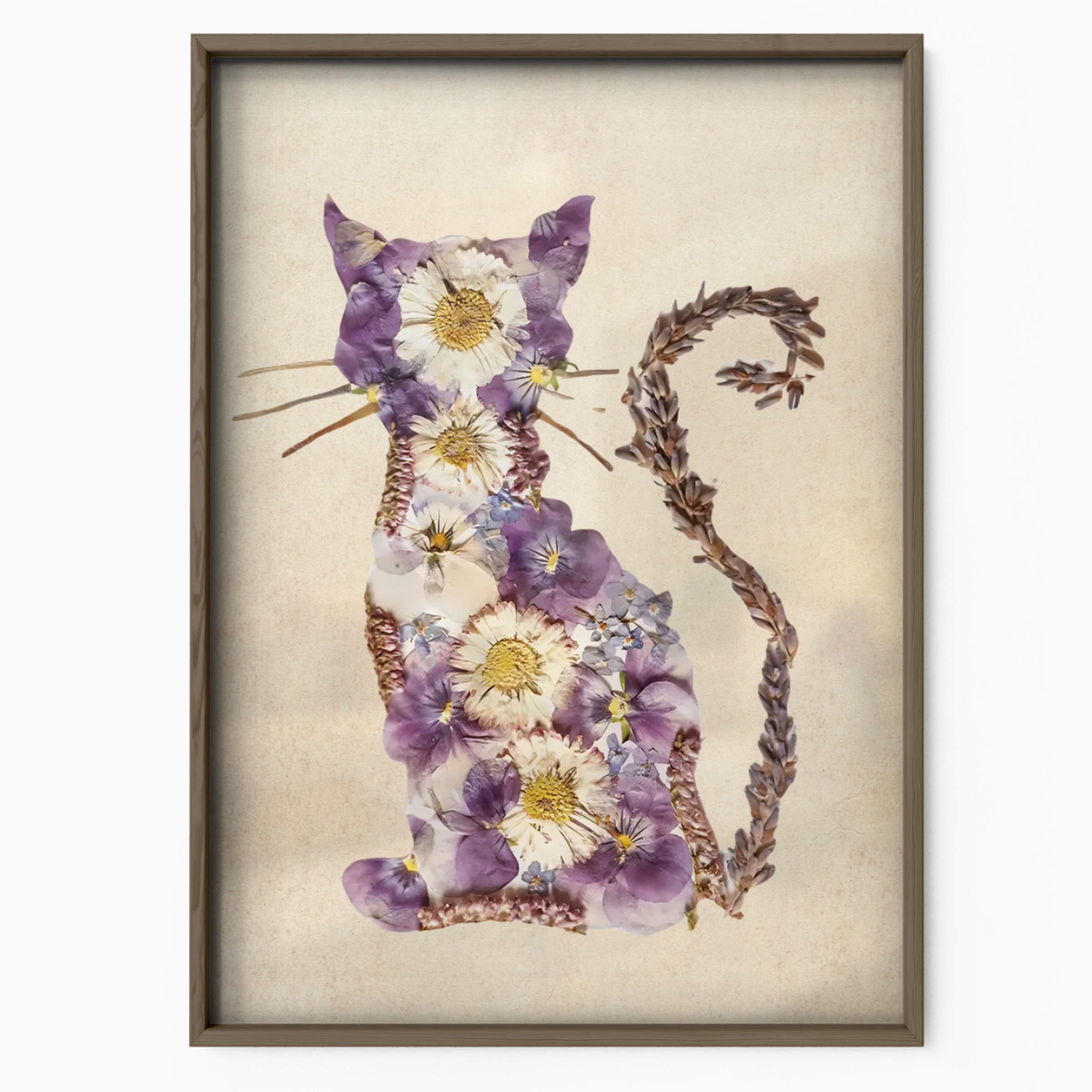 Cat Nature Flower 4 6