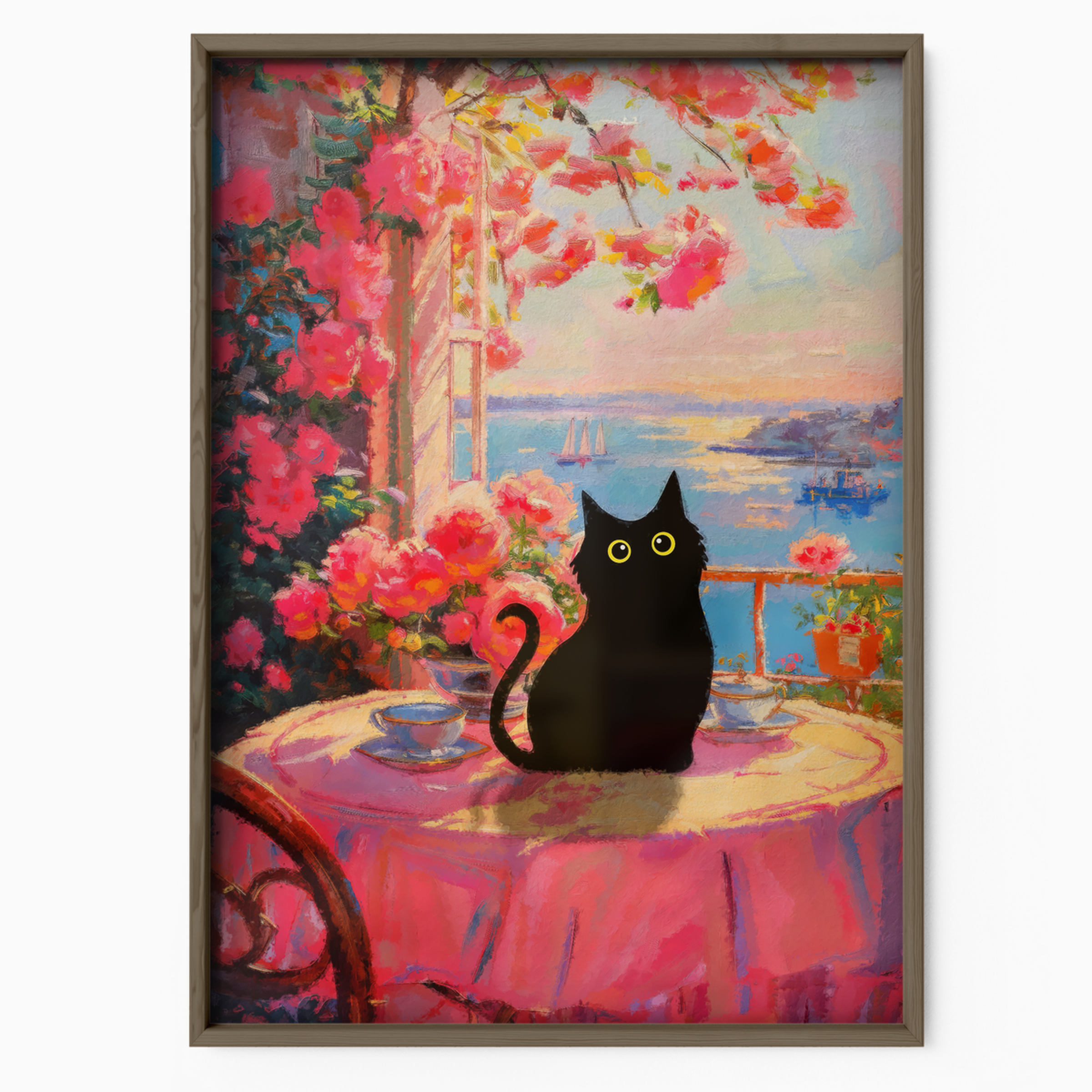 Cat On A Terrace