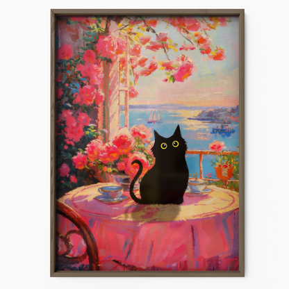 Cat On A Terrace