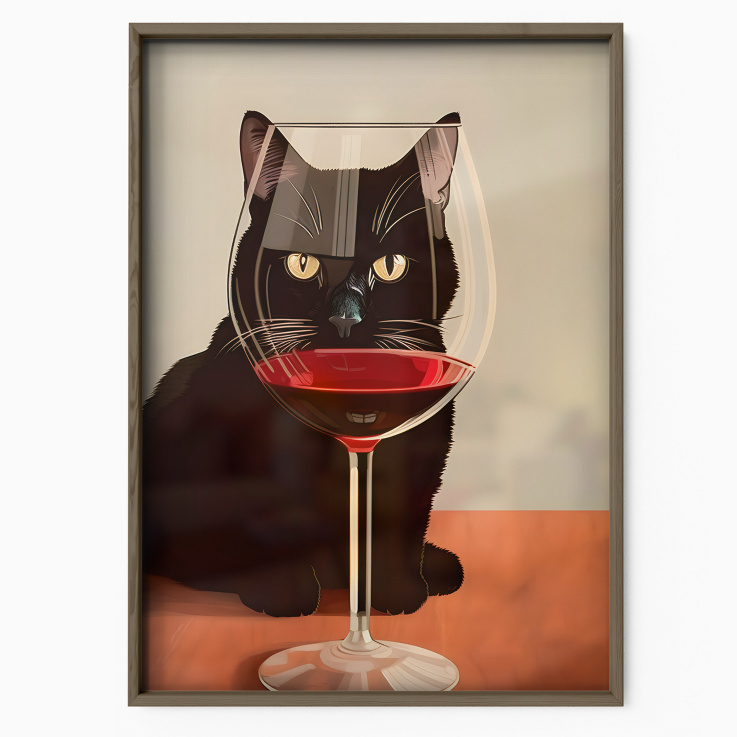 Cat Wine Reflect