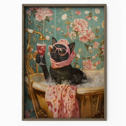Cozy Cat Glam Bath