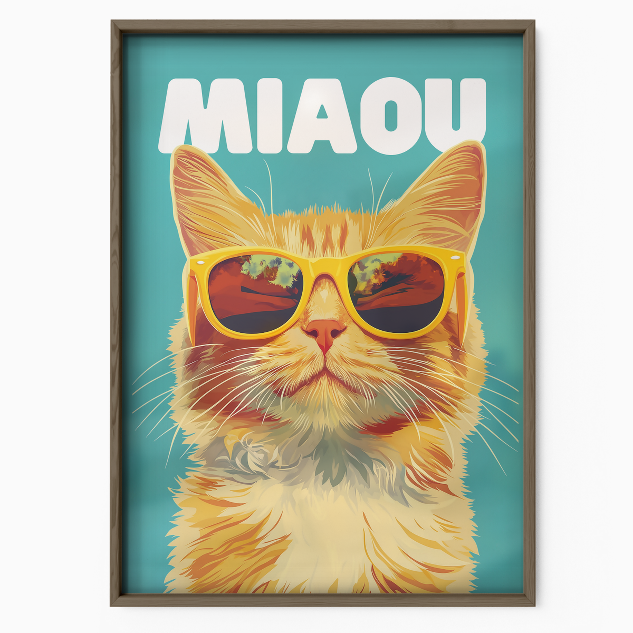 Groovy Cat Blue Miaou