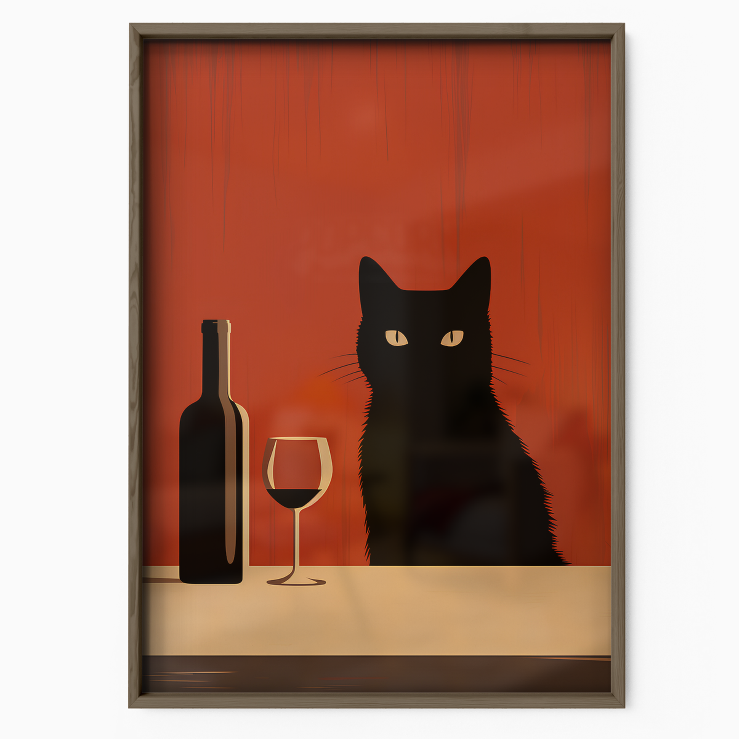 Minimalist Wine Cat