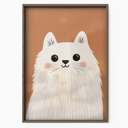 Pop Cat Fluffy White