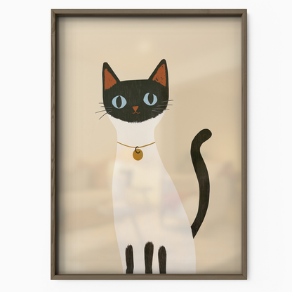 Pop Cat Golden Pendant