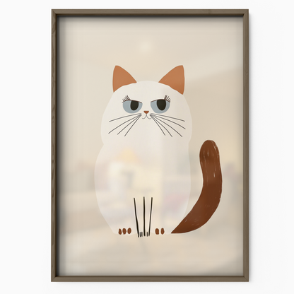 Pop Cat Round Face