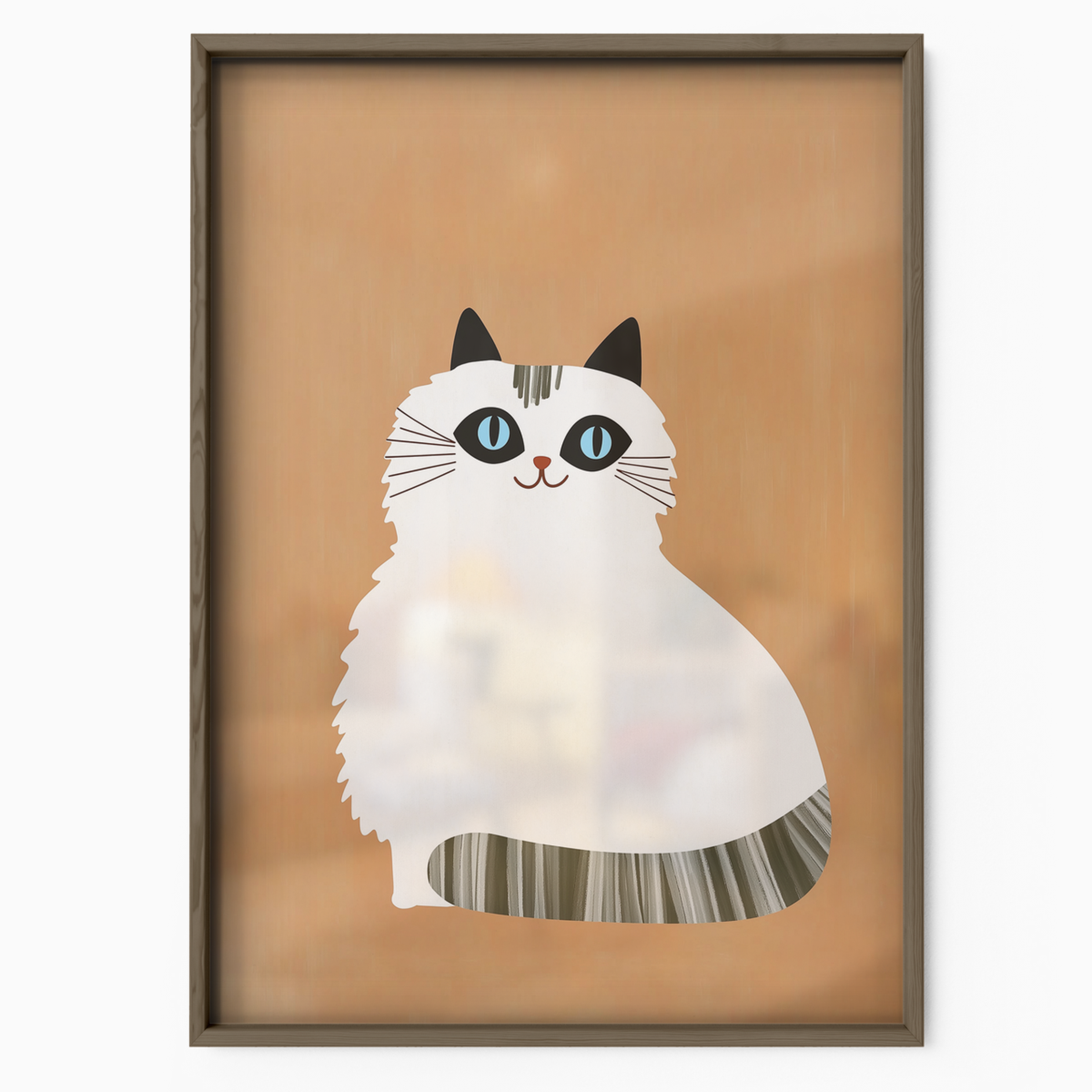 Pop Cat White Bow