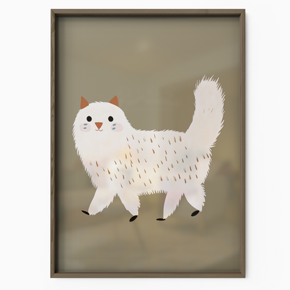Pop Cat White Tail