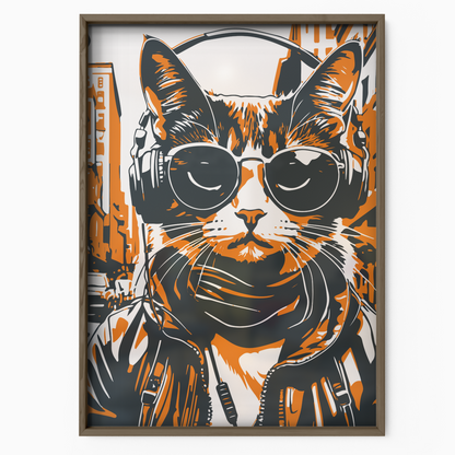 Streetwear Cat Orange