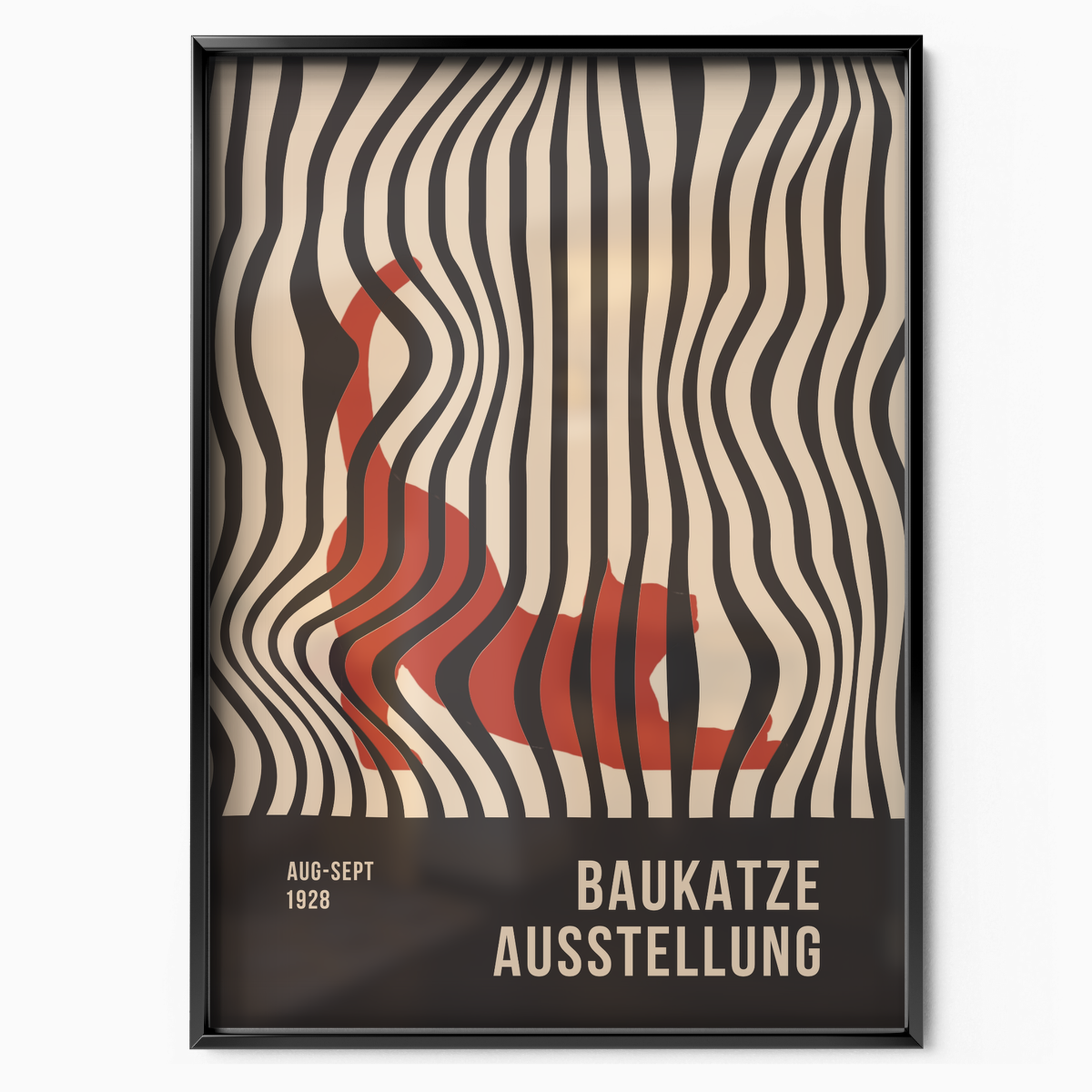 Bauhaus Cat Optical Illusion
