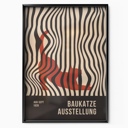 Bauhaus Cat Optical Illusion