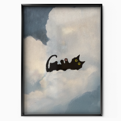 Black Cat In The Clouds 2 3