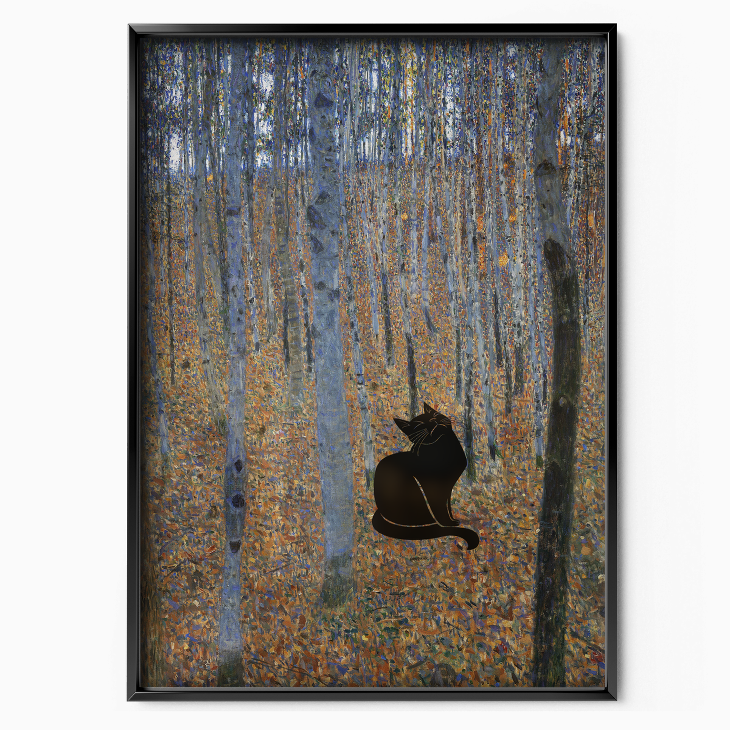 Black Cat X Klimt Beech Forest