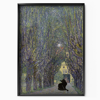 Black Cat X Klimt The Avenue In The Park