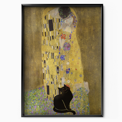 Black Cat X Klimt The Kiss