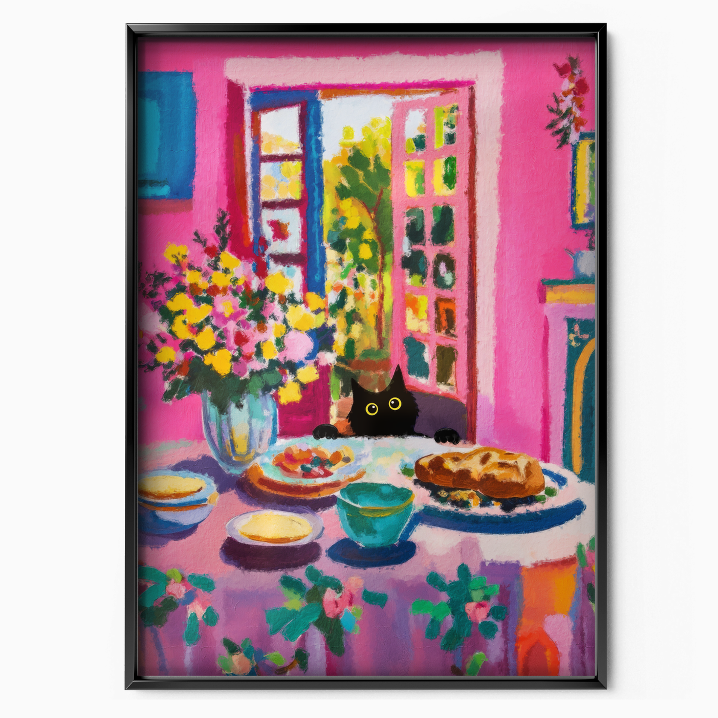 Cat Matisse Breakfast