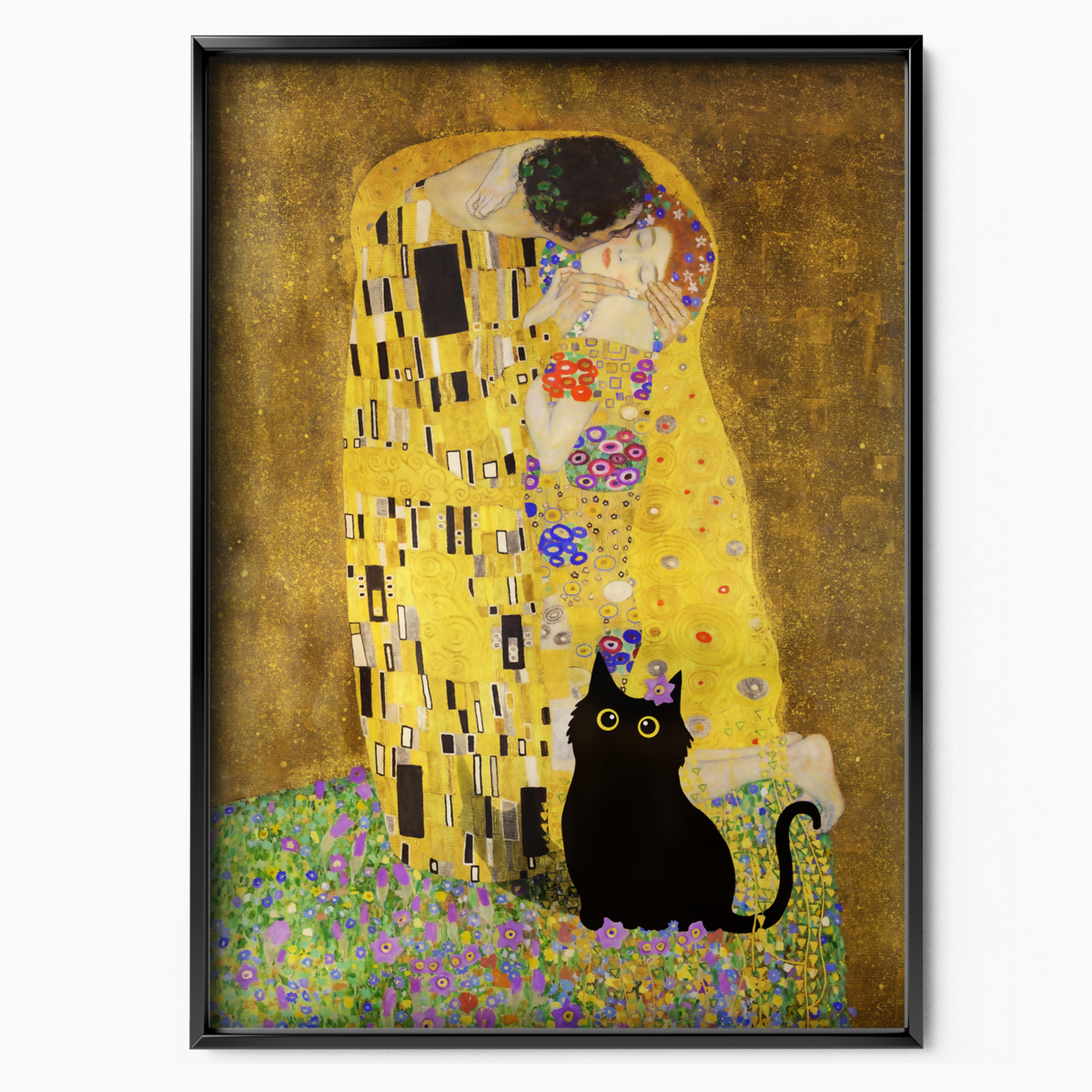 Cat In Klimt The Kiss