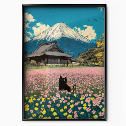 Cat In Mont Fuji