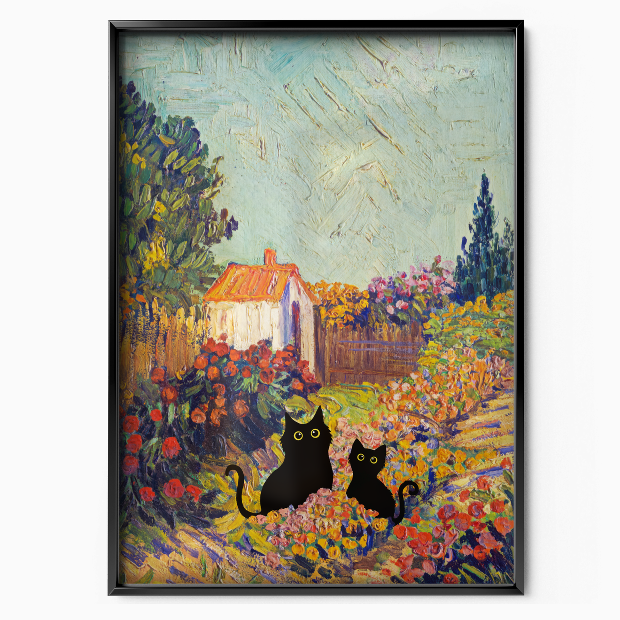 Cat In Van Gogh Provencal