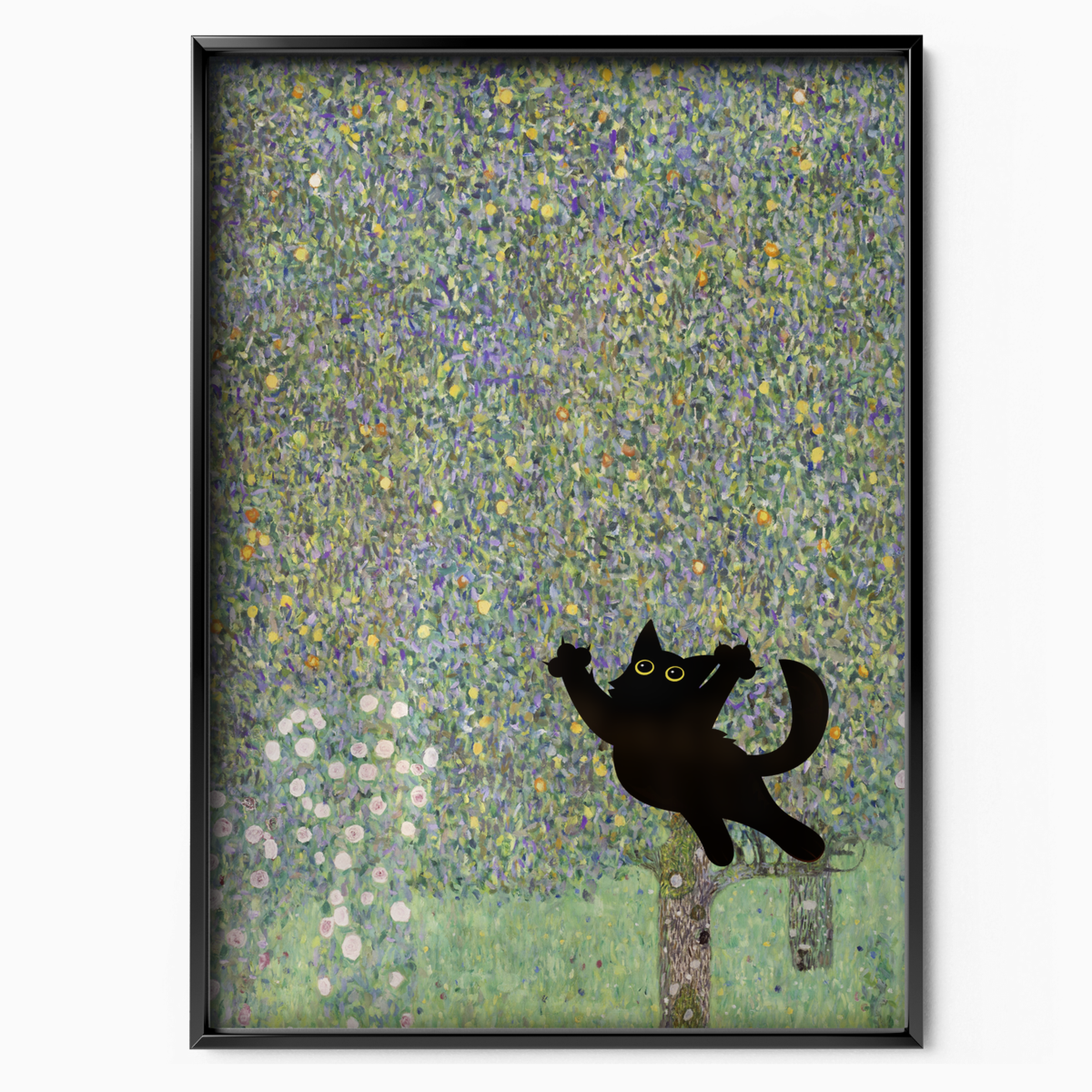 Cat Jump X Klimt Apple Tree I