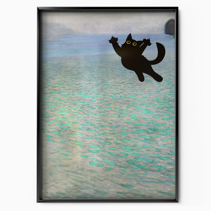 Cat Jump X Klimt Attersee
