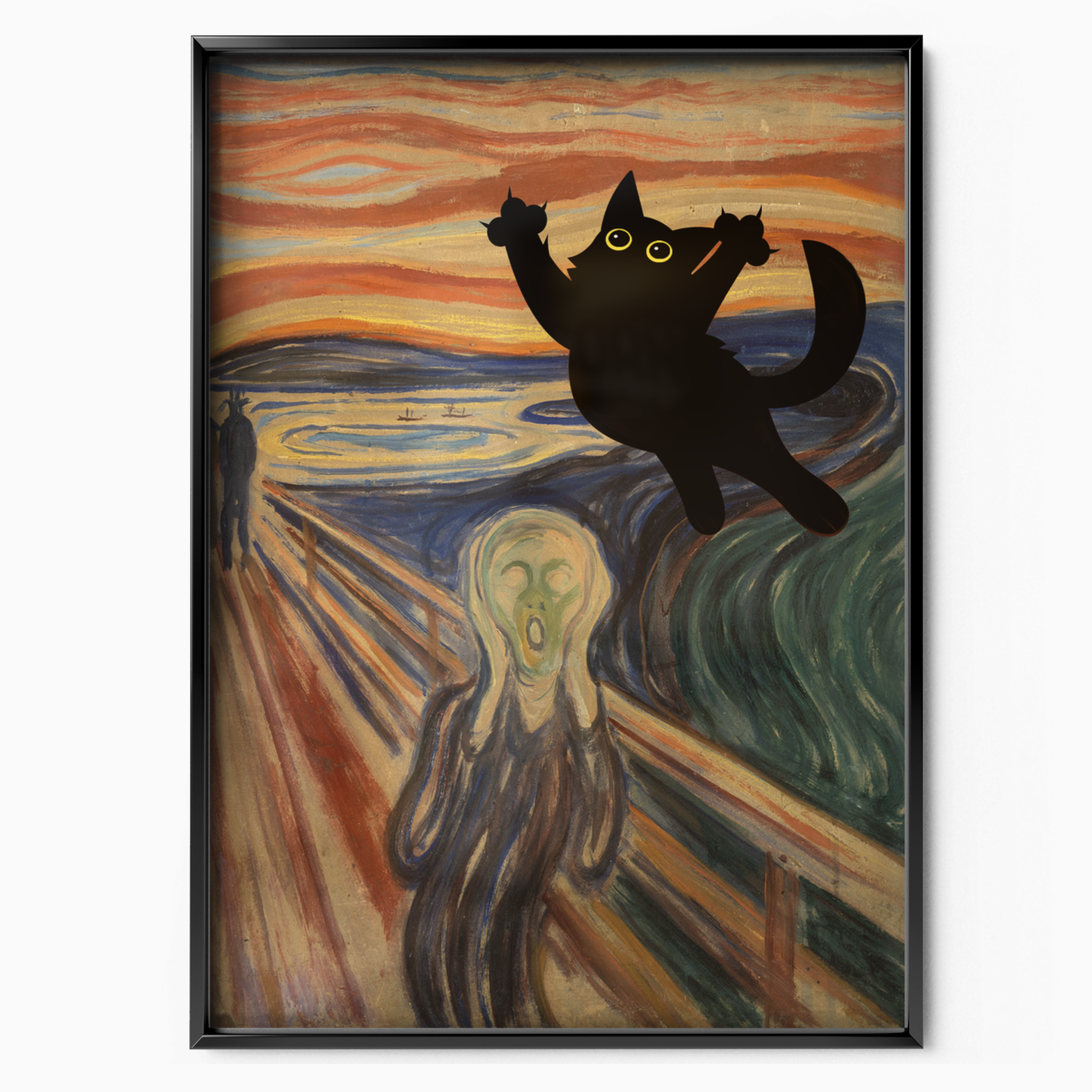 Cat Jump X Van Gogh The Scream