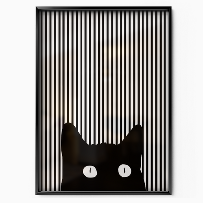 Cat Line B W 1 2