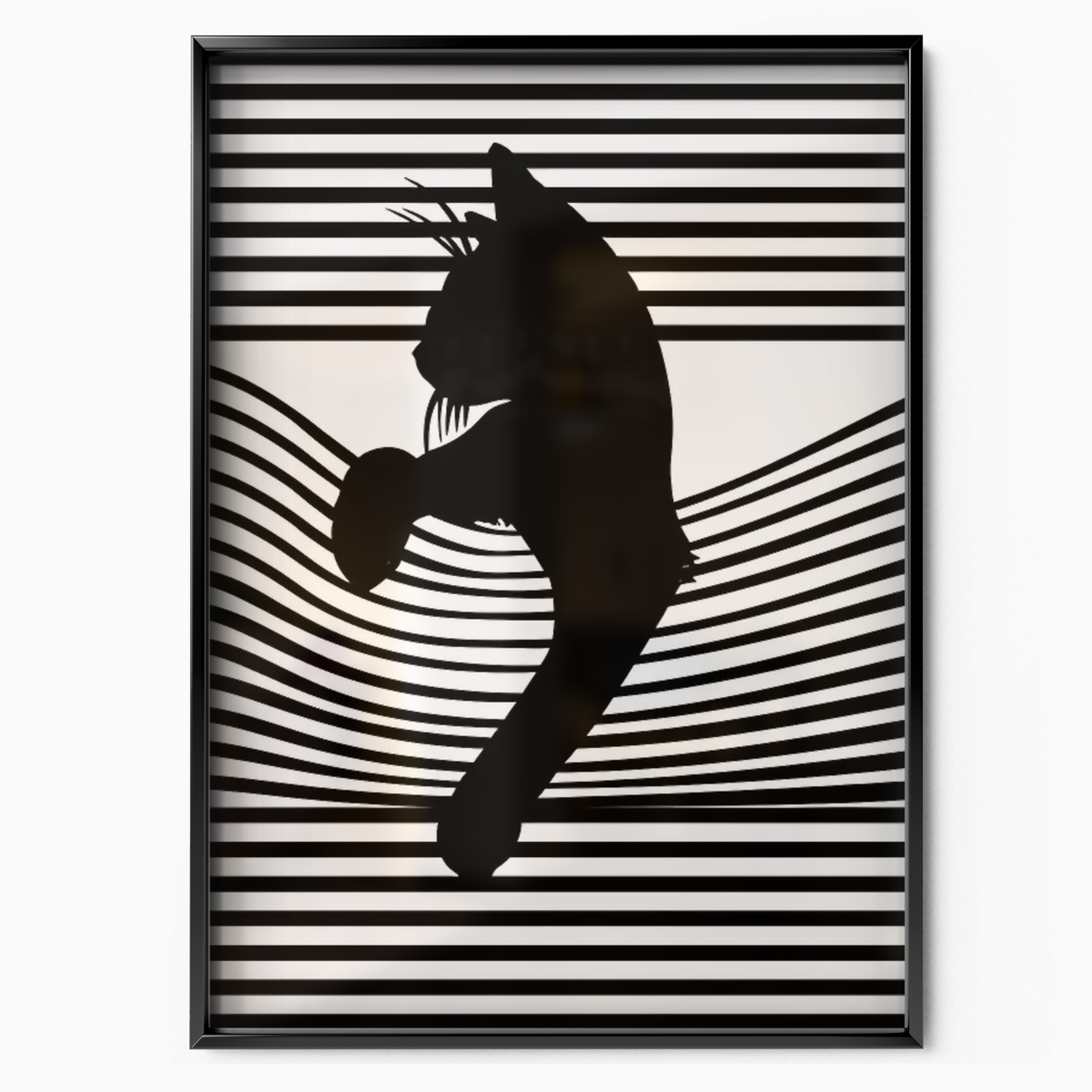Cat Line B W 2 2