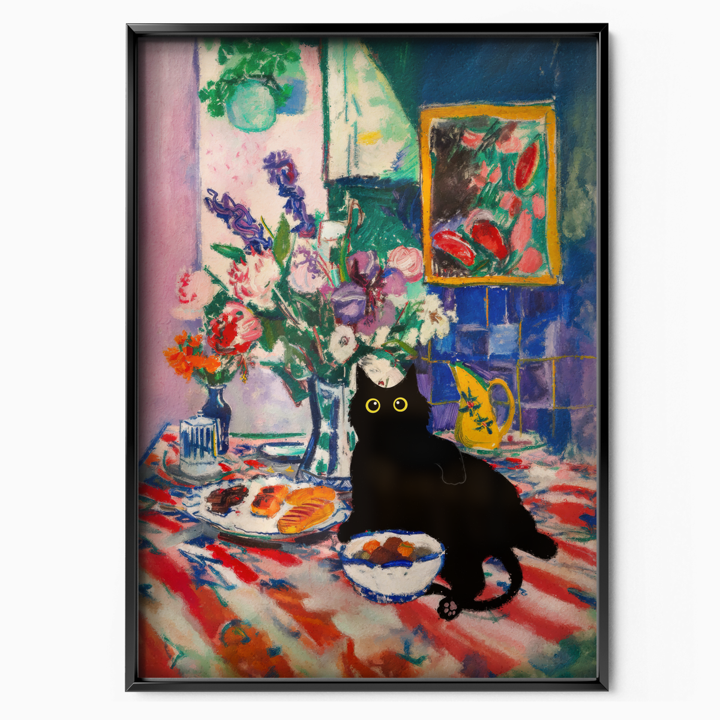 Cat Matisse Blue Interior