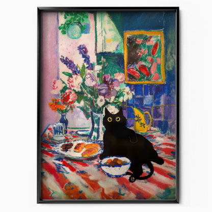 Cat Matisse Blue Interior