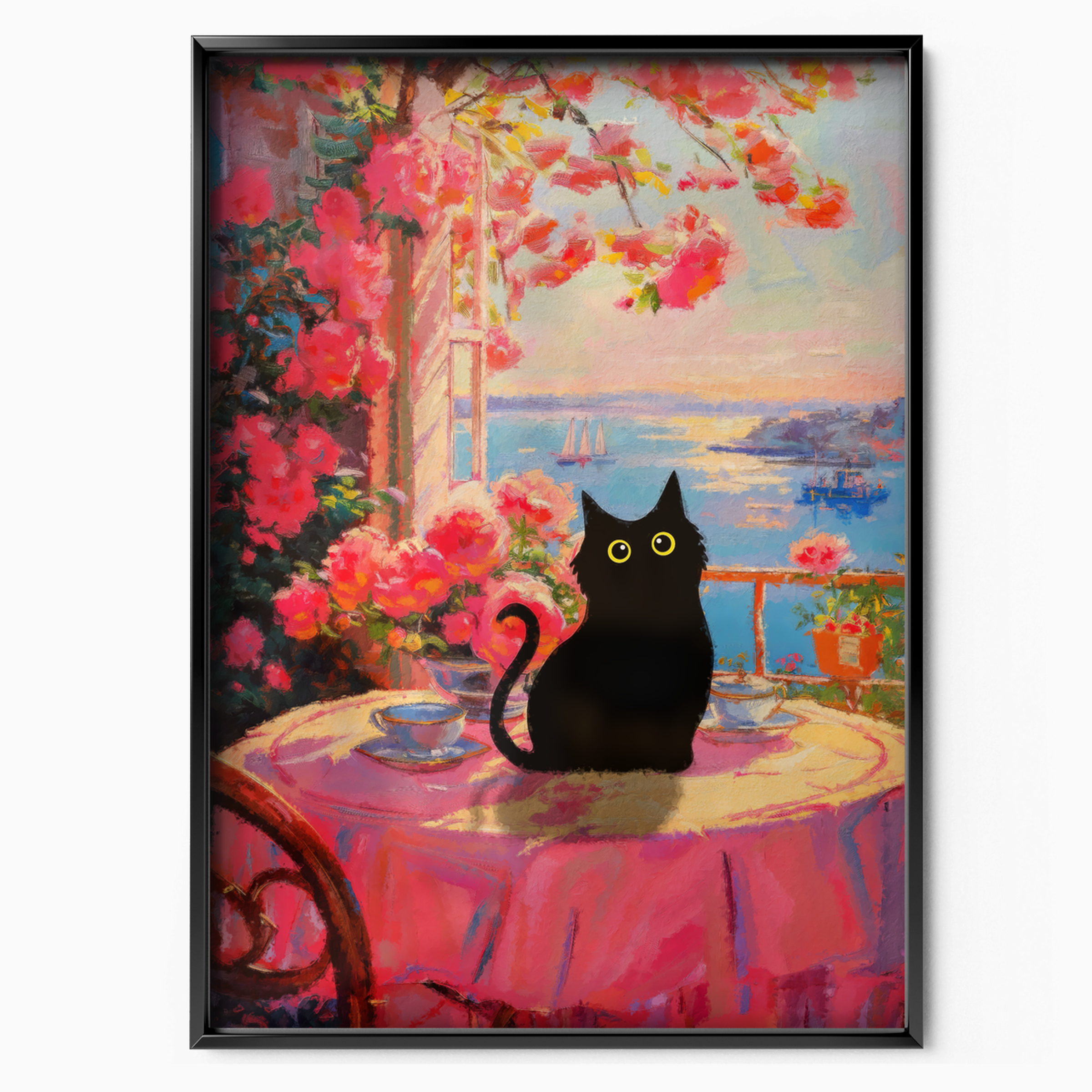 Cat On A Terrace