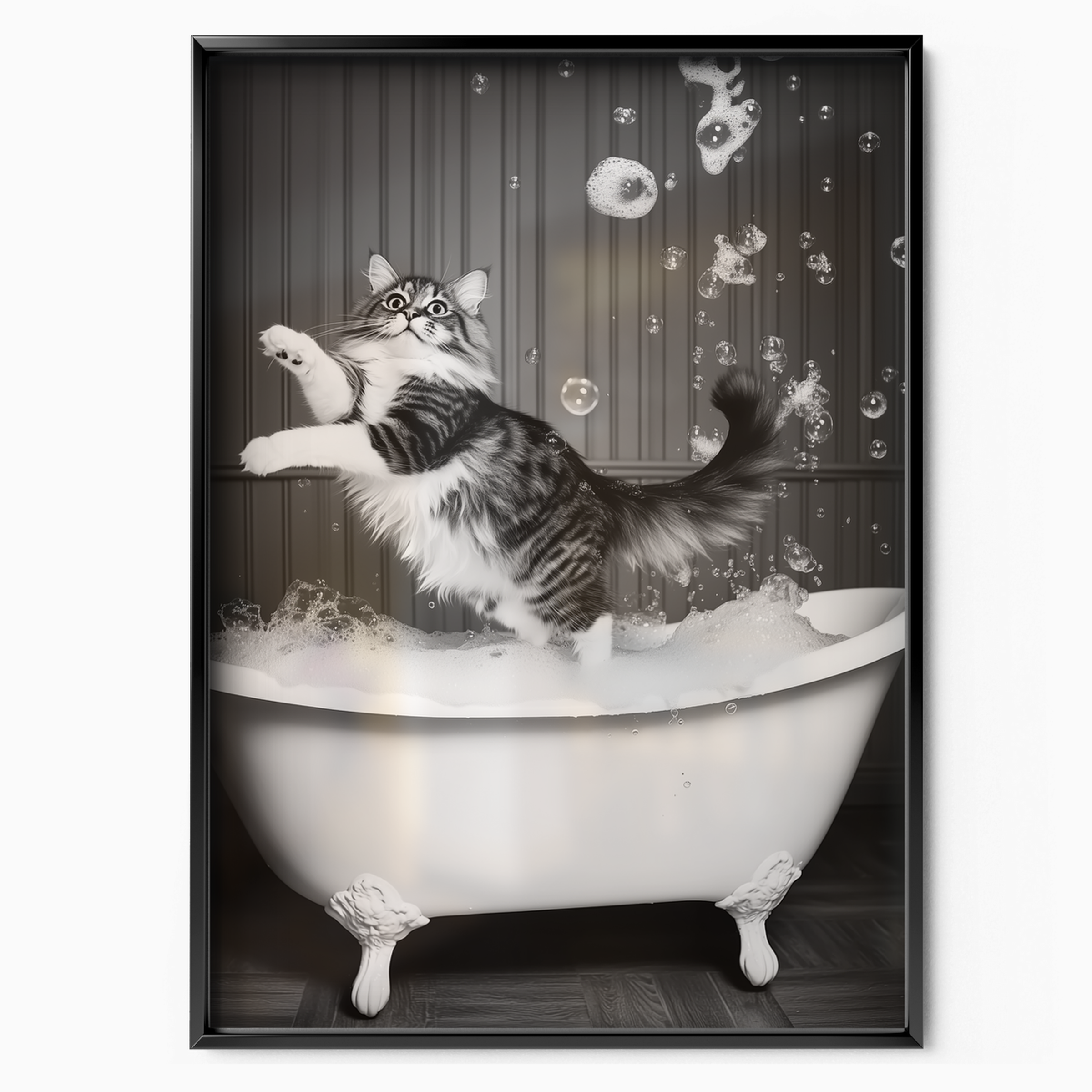 Cozy Cat Bathtub Dance