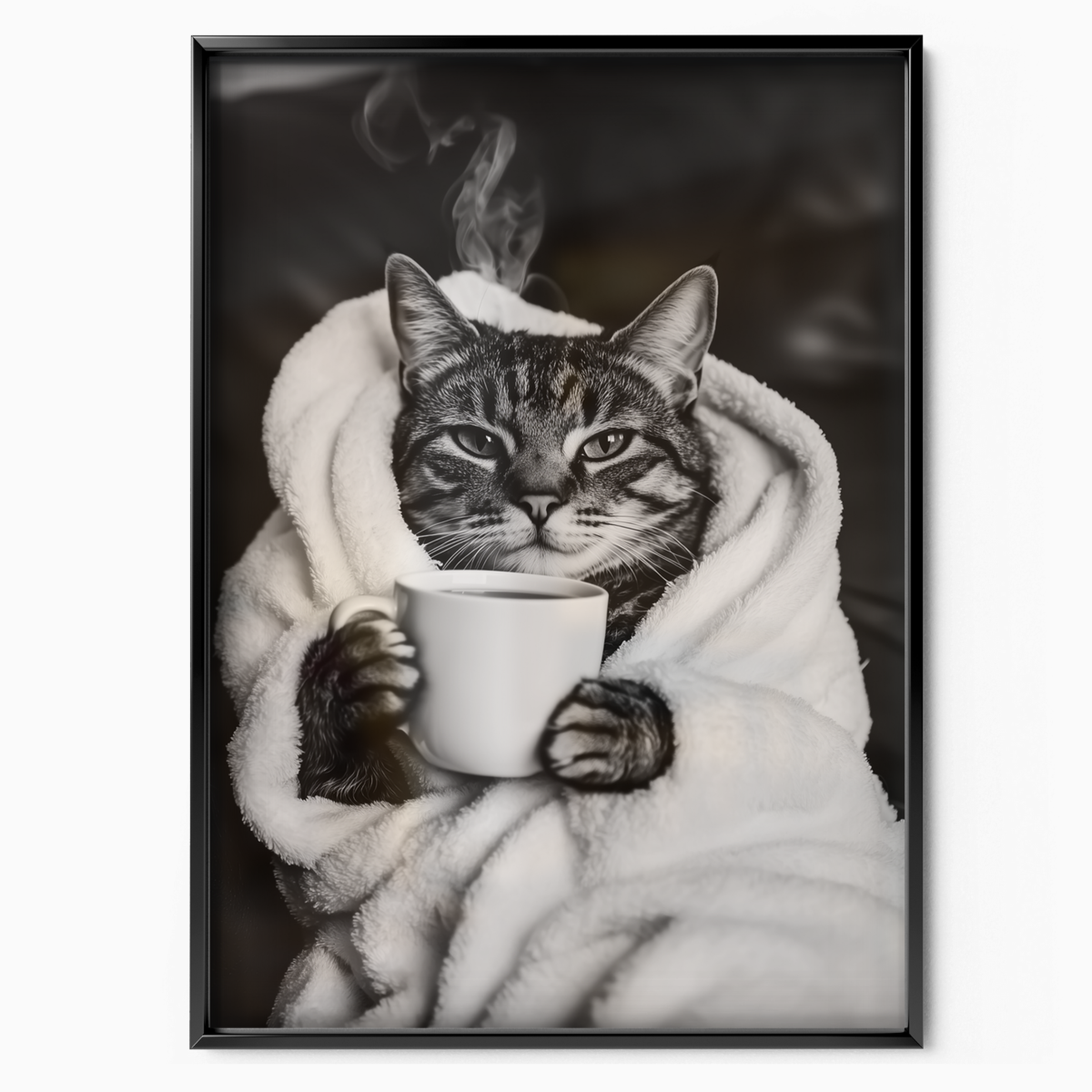 Cozy Cat Morning Coffee