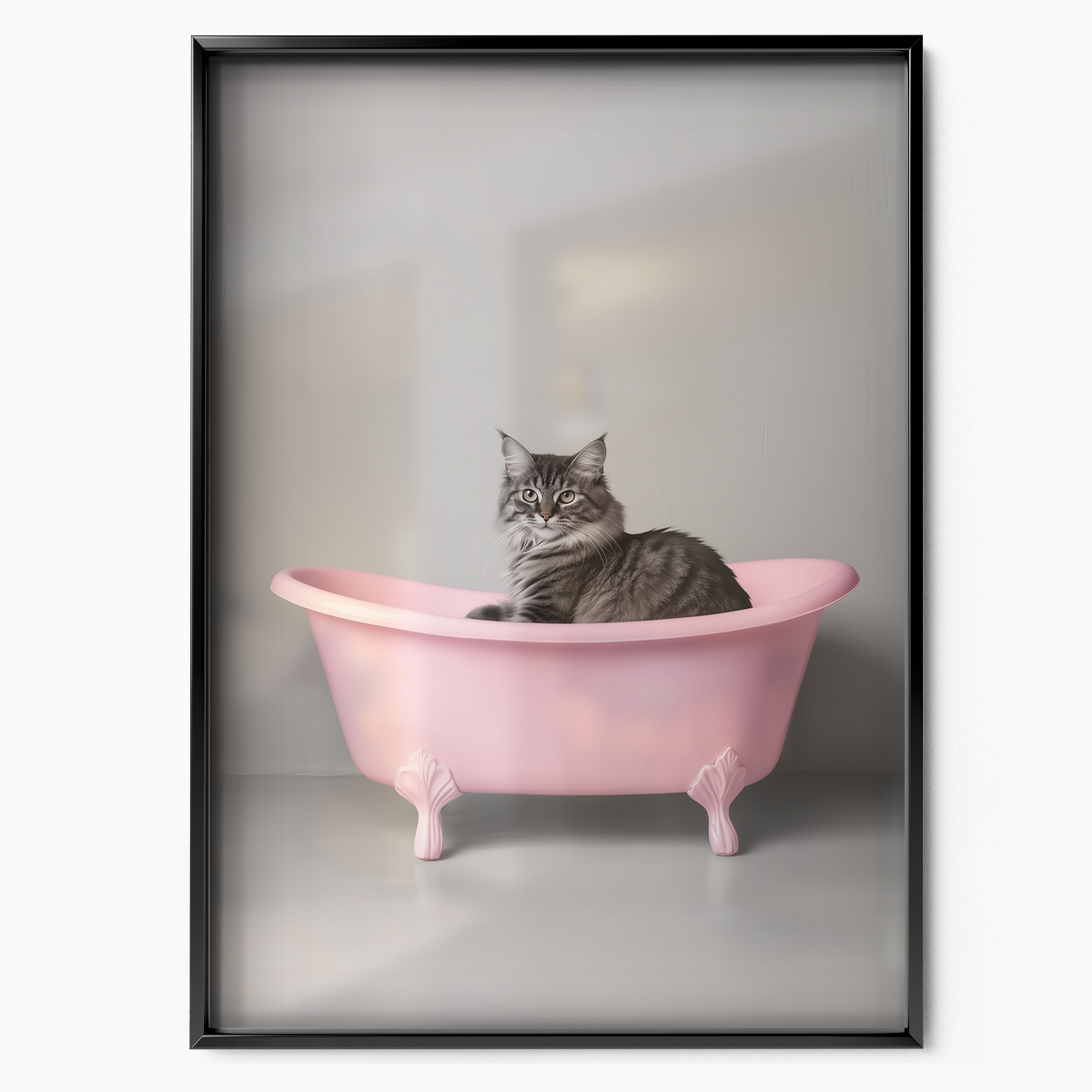Cozy Cat Pink Bathtub
