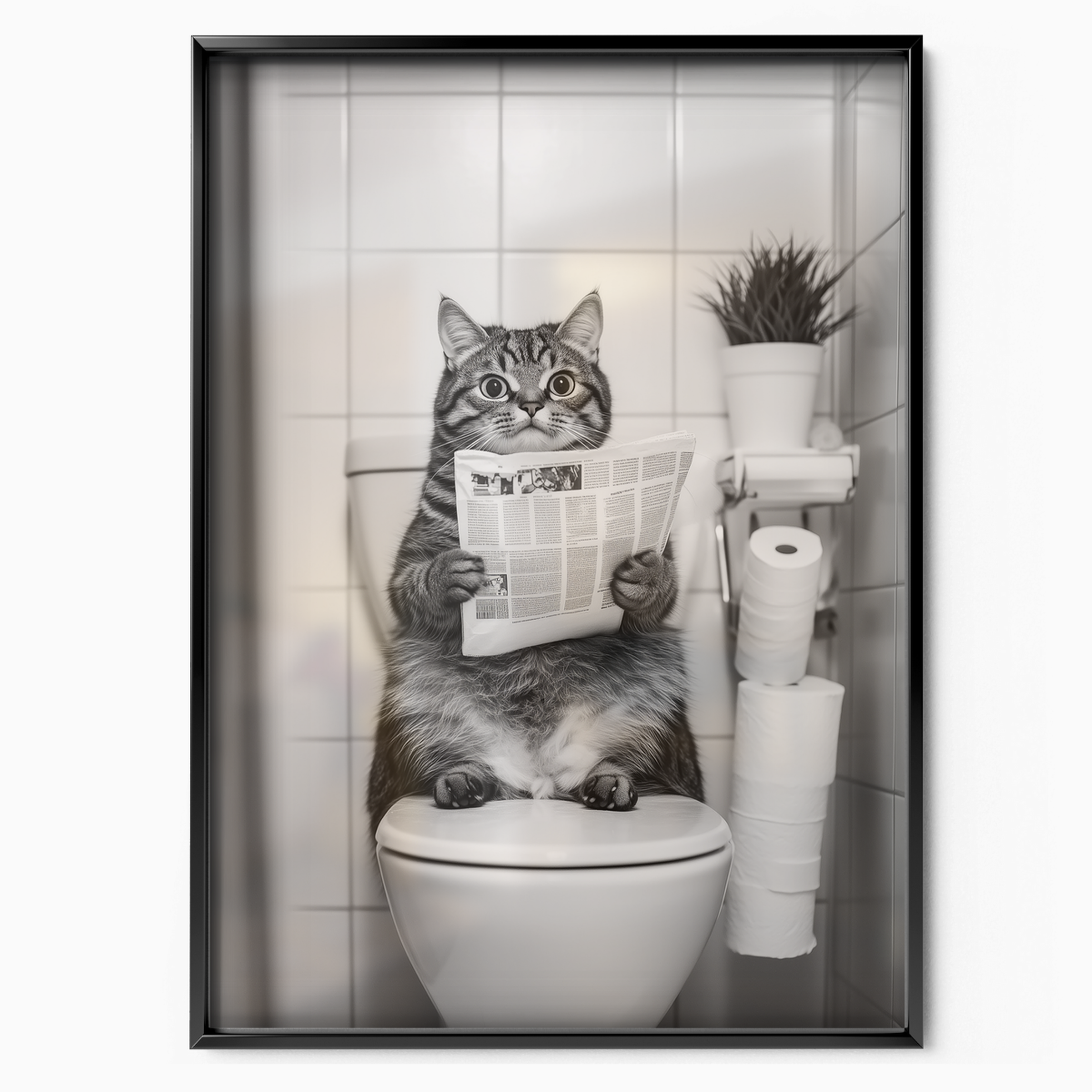 Cozy Cat Toilet Time