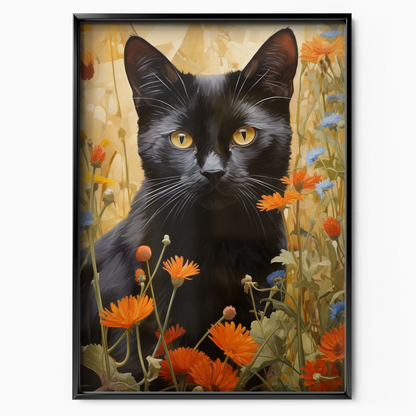 Golden Gaze Cat