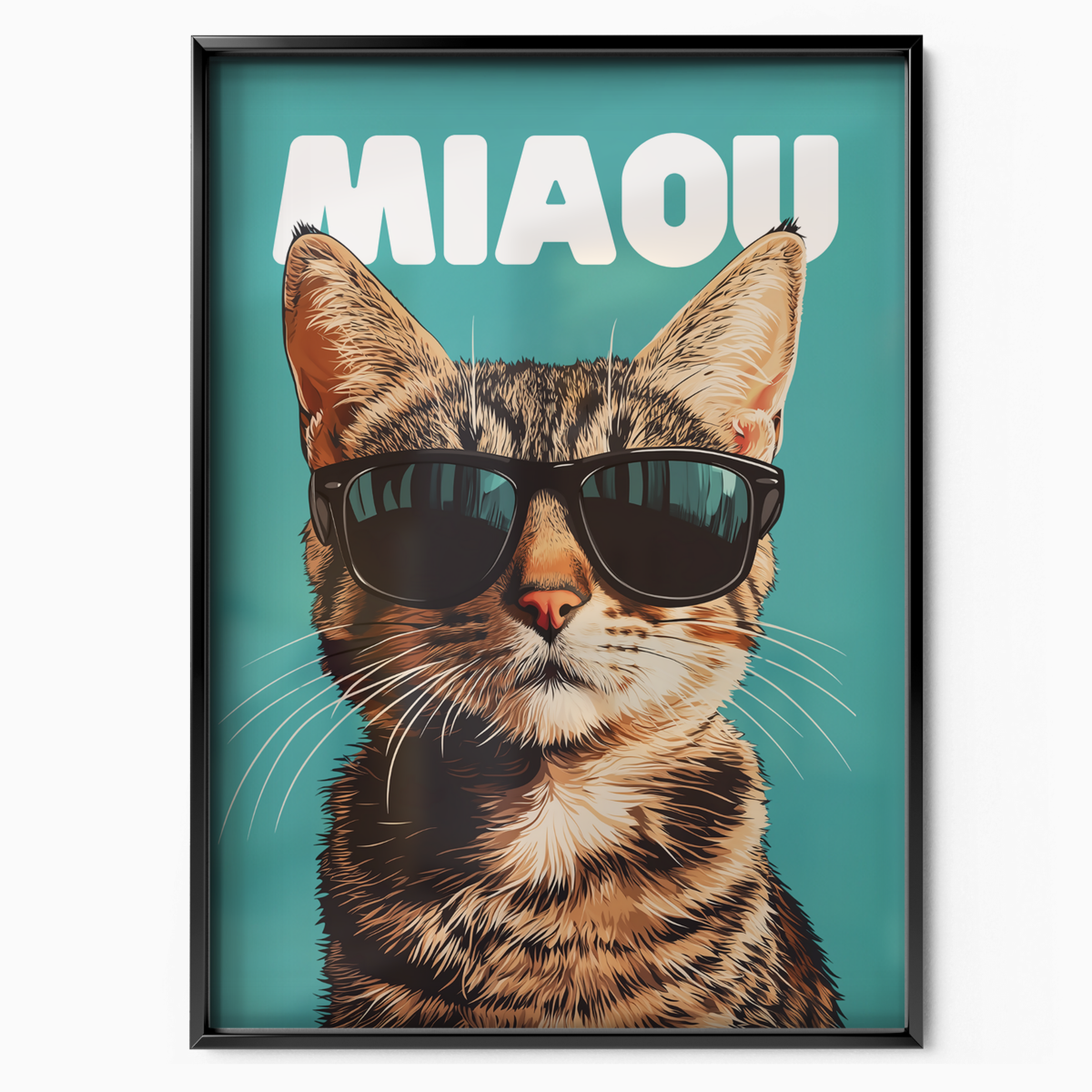 Groovy Cat Black Glass Miaou