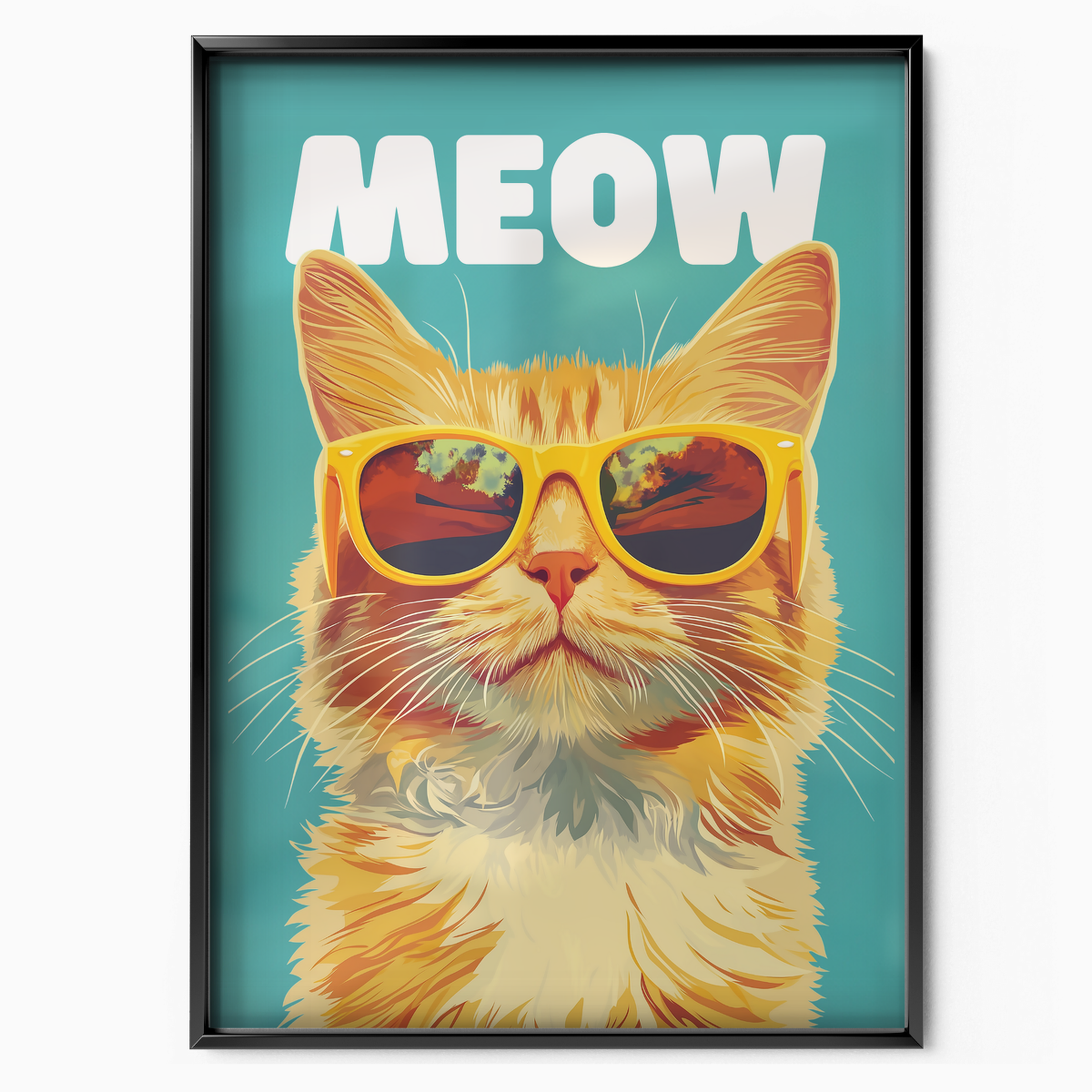Groovy Cat Blue Meow