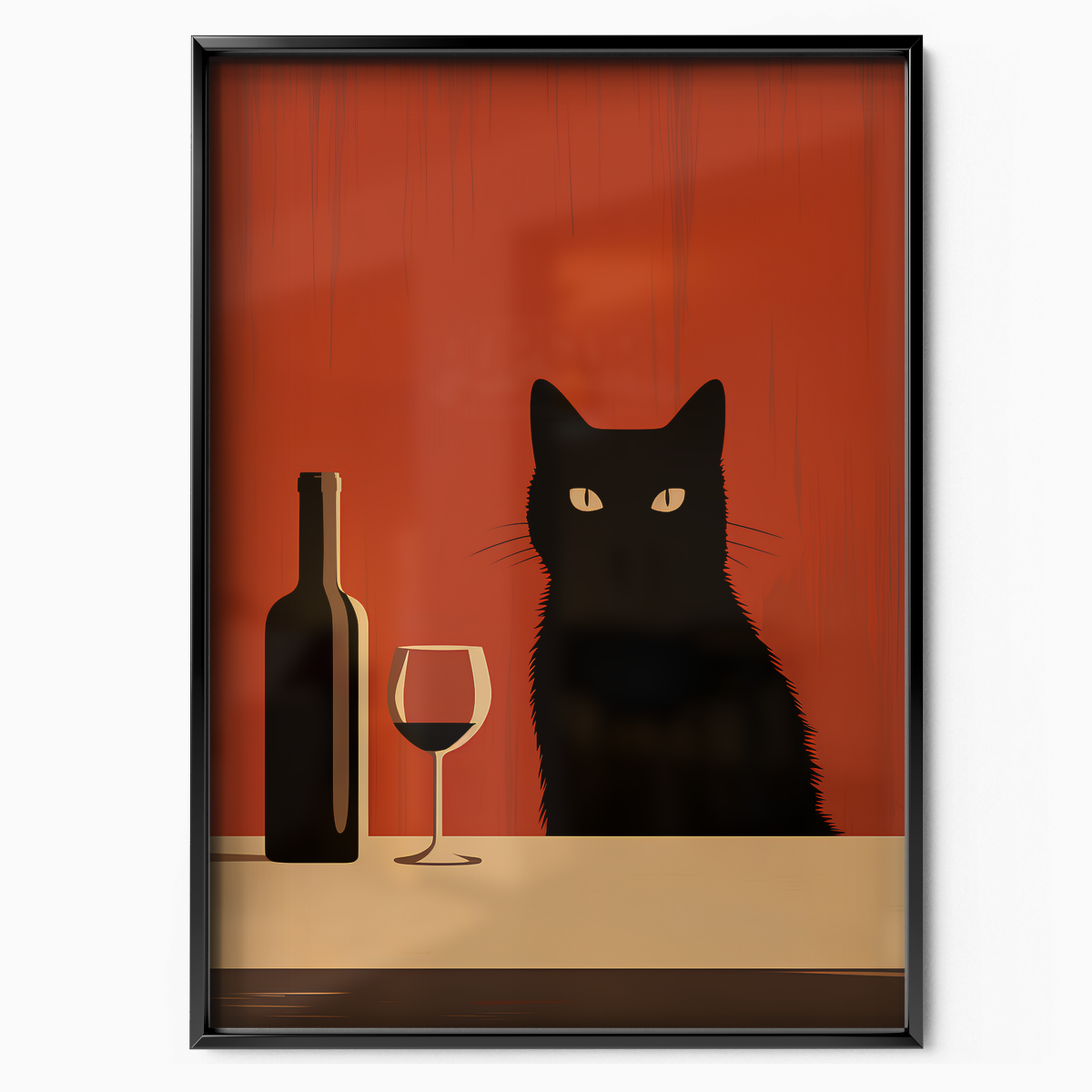 Minimalist Wine Cat