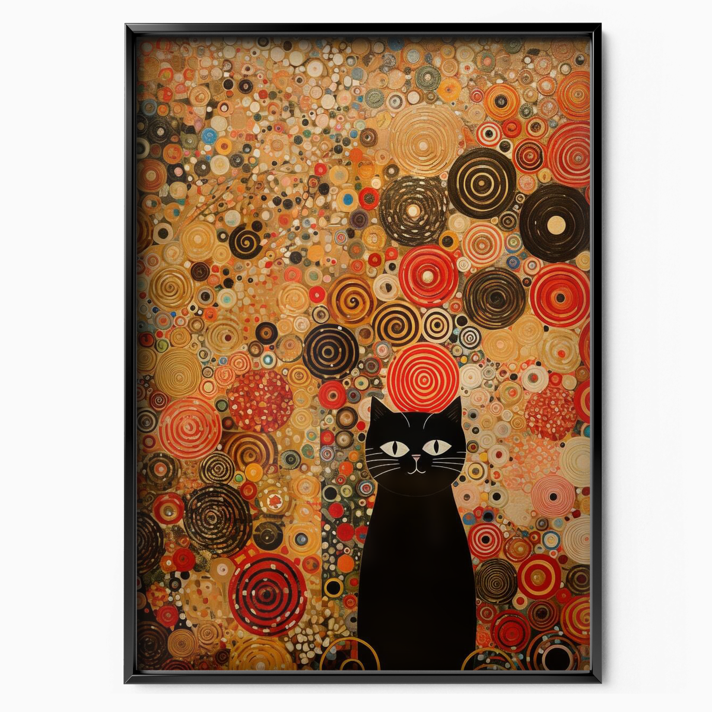 Mystic Cat In Spiral Garden