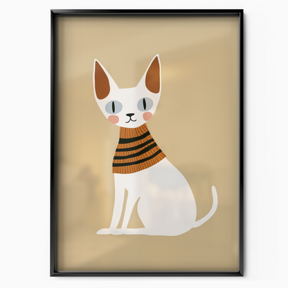 Pop Cat Cozy Sweater