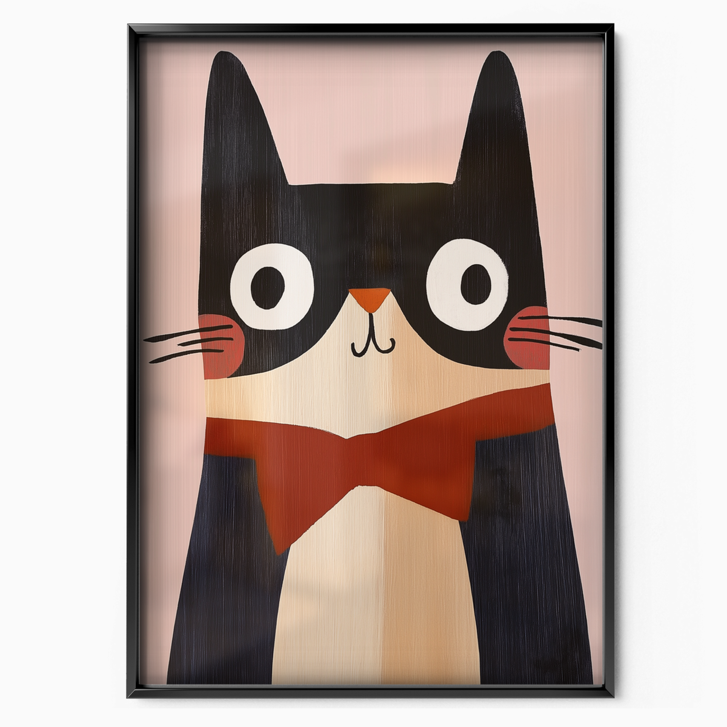 Pop Cat Red Bowtie
