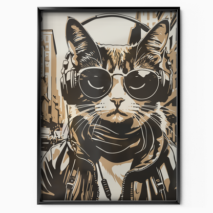 Streetwear Cat Beige