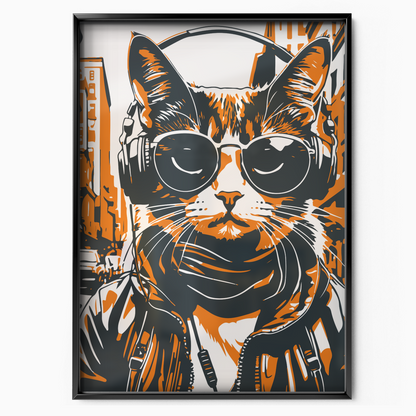 Streetwear Cat Orange