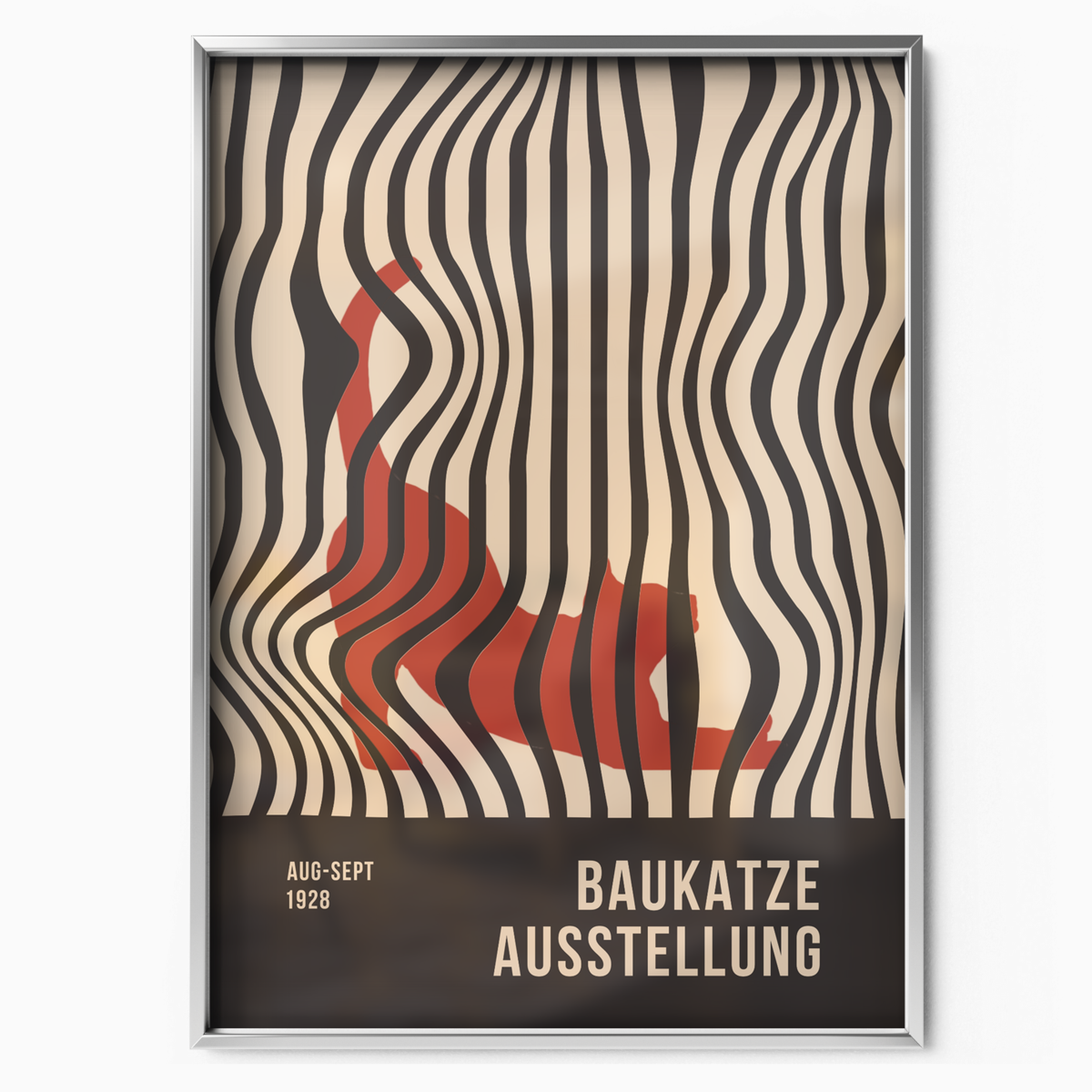 Bauhaus Cat Optical Illusion