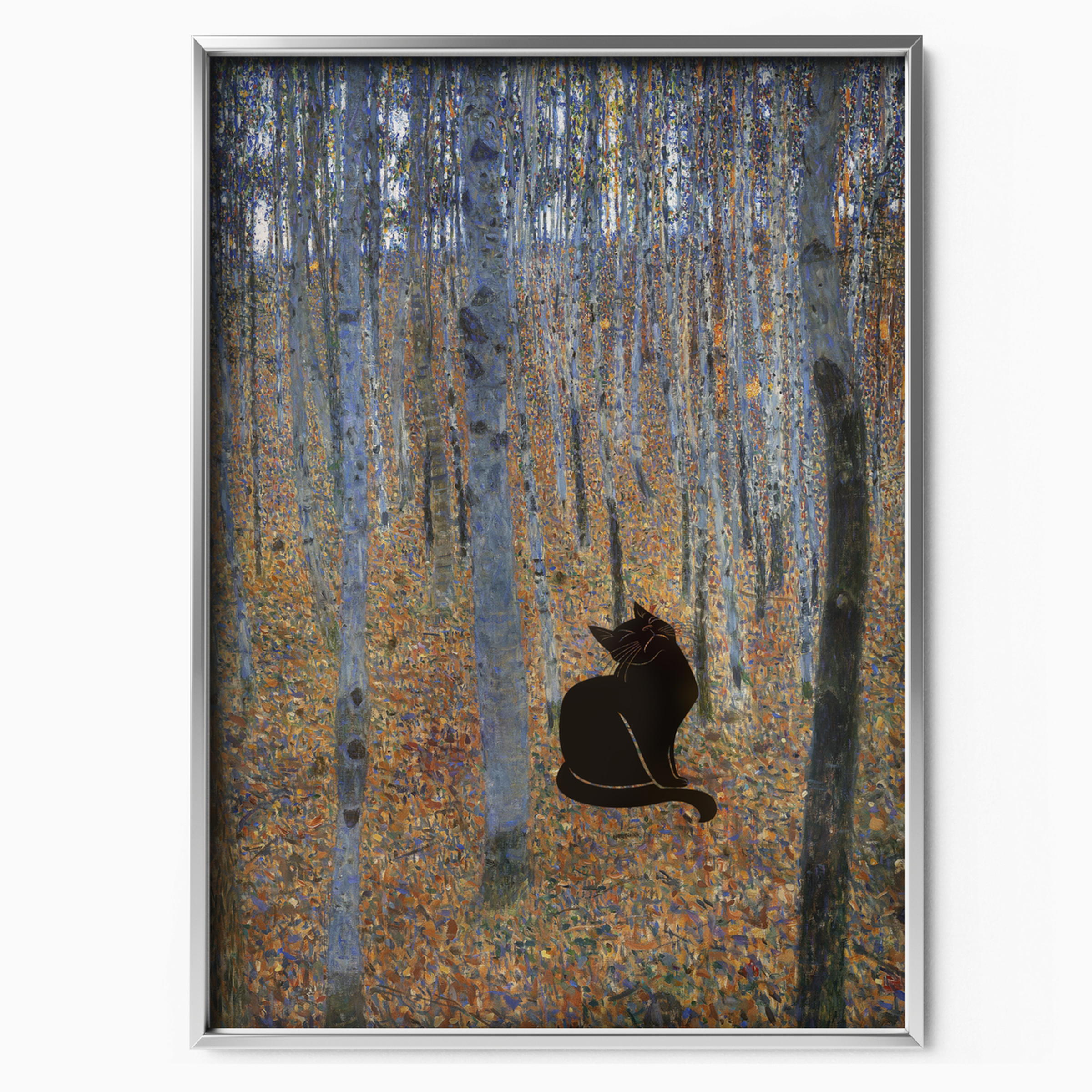 Black Cat X Klimt Beech Forest