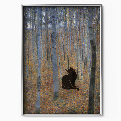Black Cat X Klimt Beech Forest